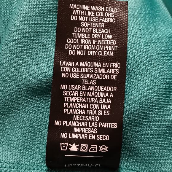 Everlast Sport Wicking Long Sleeve Tee Size Large Green Crewneck - Picture 8 of 8